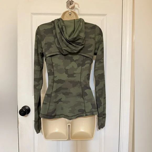 Lululemon Hooded Define Jacket Nulu Heritage 365 Camo Green Twill 6 - Picture 4 of 12